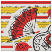Spaanse Souvenirs Stripe stof, groot afdrukken Stof (Close Up)