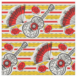 Spaanse Souvenirs Stripe stof, klein afdrukken Stof