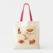 Spaanse stijl feest tote bag (Achterkant)