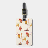 Spaanse stijl fiesta bagagelabel (Voorkant verticaal)
