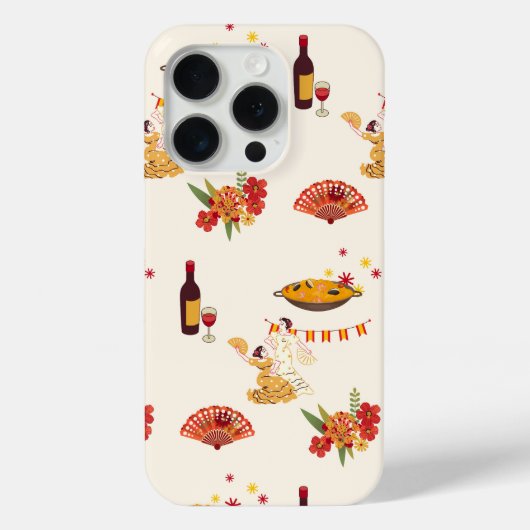 Spaanse stijl fiesta Case-Mate iPhone case (Achterkant)