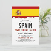 Spaanse stijl keuken | Party Flag Uitnodigen Kaart (Staand voorkant)