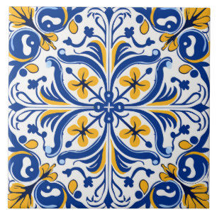 Spaanse stijl schattig patroon tegeltje