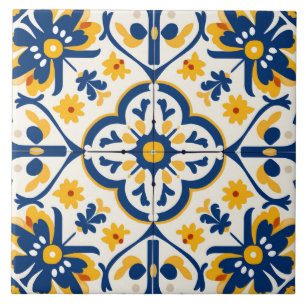 Spaanse stijl schattig patroon tegeltje