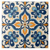 Spaanse stijl schattig patroon tegeltje (Voorkant)