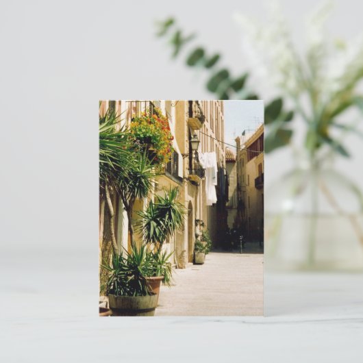 spaanse straat briefkaart (Staand voorkant)