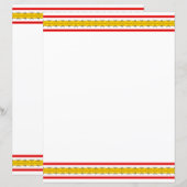 Spaanse streep 8,5 x 11 (Voorkant / Achterkant)
