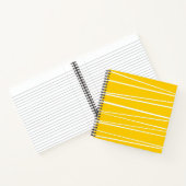 Spaanse streep gele notebook vierkant notitieboek (Binnen)
