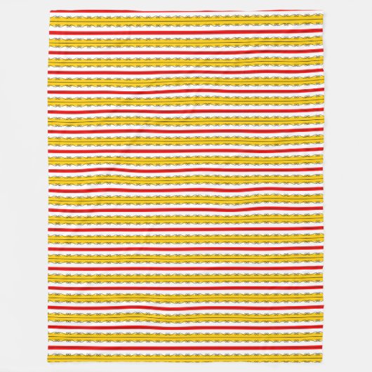 Spaanse Stripe fleece Deken (Voorkant)