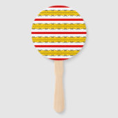 Spaanse Stripe-ventilator Handwaaier (Voorkant)