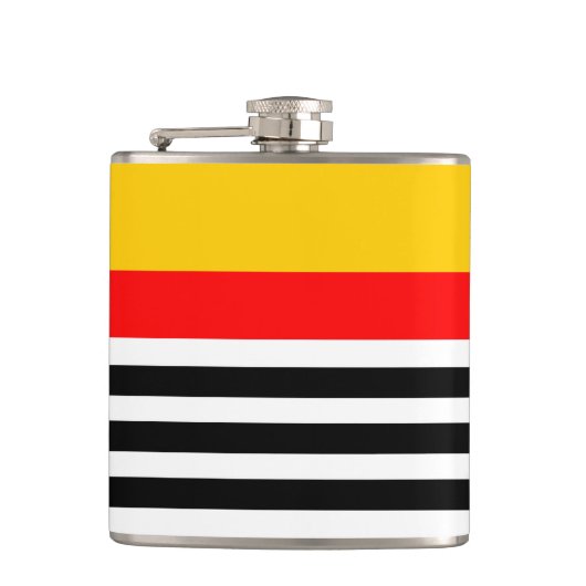 Spaanse stripesische kolf heupfles (Voorkant)