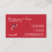 spaanse suikerschedel : rood , zwart en wit visitekaartje (Achterkant)