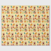 Spaanse Symbolen Travel Lovers Cadeaupapier (Vlak)