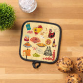 Spaanse Symbolen Travel Lovers Pannenlap (Top down)