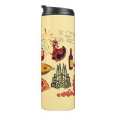 Spaanse Symbolen Travel Lovers Thermosbeker (Geroteerd rechts)