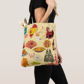 Spaanse Symbolen Travel Lovers Tote Bag (Dichtbij)