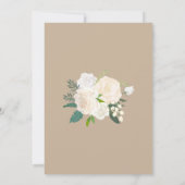 Spaanse taal Nuestra Boda flores pintadas Kaart (Achterkant)