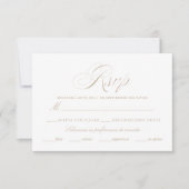 Spaanse taal Nuestra Boda RSVP-kaart Kaart (Voorkant)