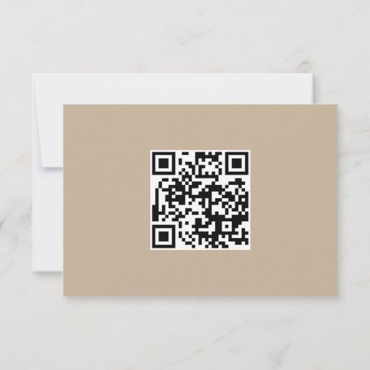 Spaanse taal Nuestra Boda RSVP-kaart Kaart (Achterkant)