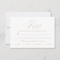 Spaanse taal Nuestra Boda RSVP-kaart
