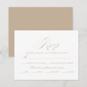 Spaanse taal Nuestra Boda RSVP Kaartje (Voorkant / Achterkant)