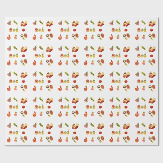 Spaanse Tapas Spread Cadeaupapier (Vlak)
