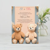 Spaanse teddybeer partij Geslacht onthullen Kaart (Staand voorkant)