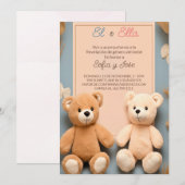 Spaanse teddybeer partij Geslacht onthullen Kaart (Voorkant / Achterkant)