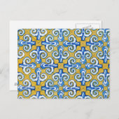 Spaanse tegel briefkaart (Voorkant / Achterkant)