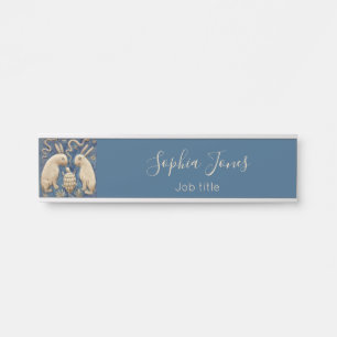  Spaanse Tegel Dierlijke Konijnenschildpad Blauw Deurbordje