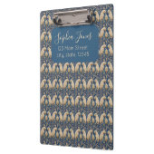  Spaanse Tegel Dierlijke Konijnenschildpad Blauw Klembord (Links)