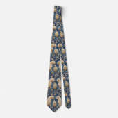  Spaanse Tegel Dierlijke Konijnenschildpad Blauw Stropdas (Voorkant)