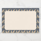  Spaanse Tegel Dierlijke Konijnenschildpad Blauw Voedselcontainer Etiket (Enkel label)