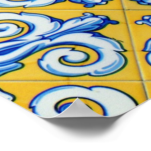 Spaanse tegel poster (Hoek)