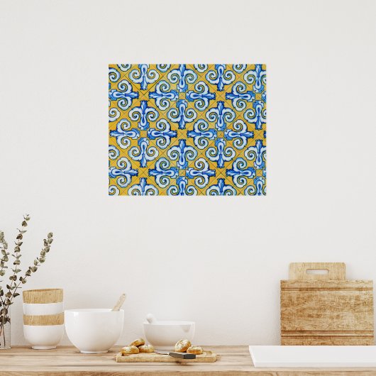 Spaanse tegel poster (Keuken)