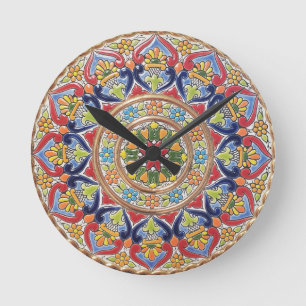 Spaanse Tegel Ronde Klok