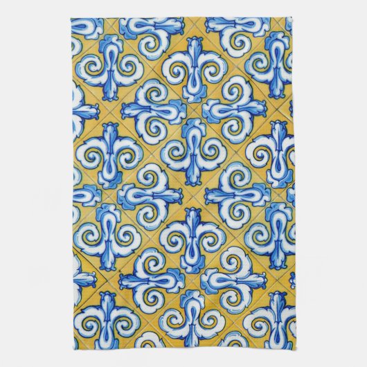 Spaanse tegel theedoek (Verticaal)