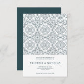 Spaanse Tegel Wedding Save the Date (Voorkant / Achterkant)