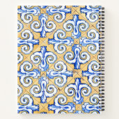 Spaanse Tegels - Azulejo Blue, Gele White Recipes Notitieboek (Achterkant)