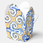 Spaanse tegels - Azulejo Blue, Yellow and White Bedankdoosjes (Geopend)