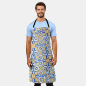 Spaanse tegels - Azulejo Blue, Yellow and White Schort (Gedragen)