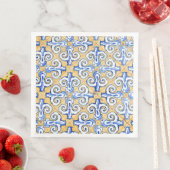 Spaanse tegels - Azulejo Blue, Yellow and White Servet (Insitu)