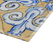 Spaanse tegels - Azulejo Blue, Yellow and White Snijplank (Hoek)