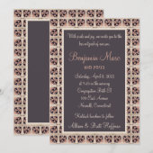 spaanse Tegels bar mitswa Kaart (Voorkant / Achterkant)