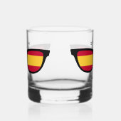 Spaanse tinten aangepaste naam whisky glas (Links)