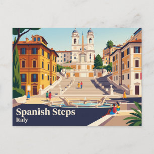 Spaanse Trappen Italië Briefkaart