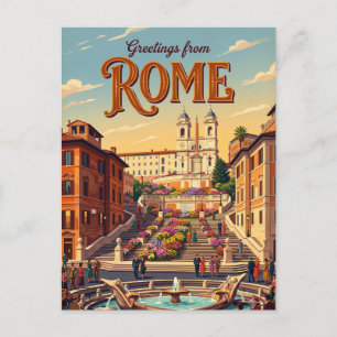 Spaanse Trappen Italië Briefkaart