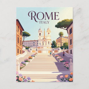 Spaanse Trappen Italië Briefkaart
