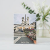 Spaanse Trappen, Rome, Italië Design Briefkaart (Staand voorkant)