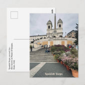 Spaanse Trappen, Rome, Italië Design Briefkaart (Voorkant / Achterkant)